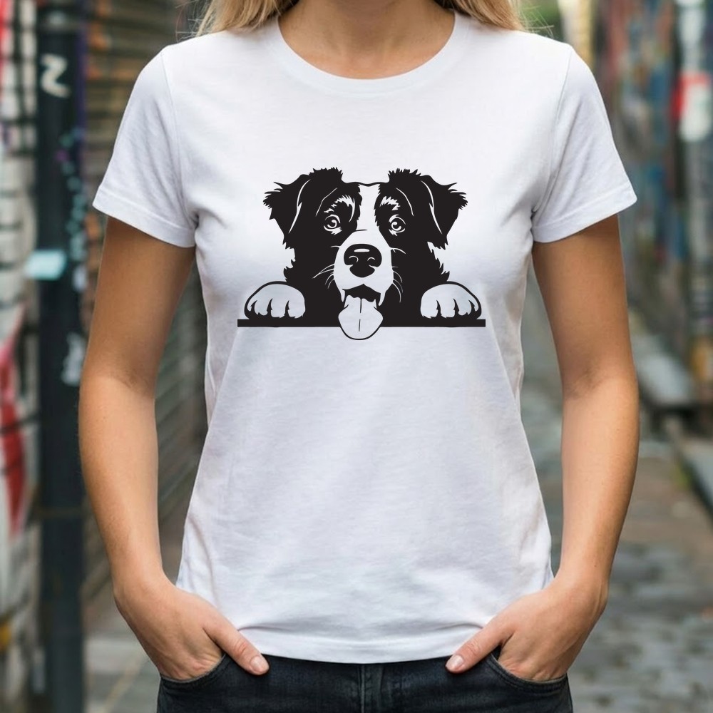 border collie svg tshirt mockup design - Free SVG
