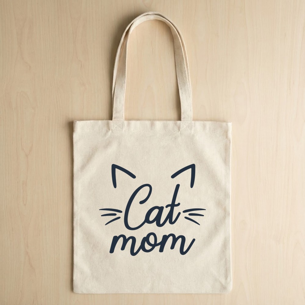 cat mom svg tote bag mockup free download - Free SVG