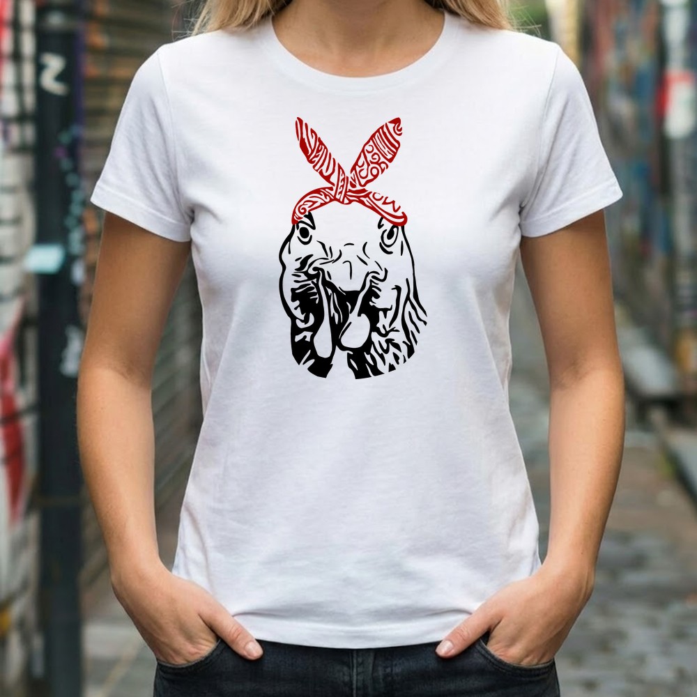 chicken bandana svg tee shirt mockup 1 - Free SVG