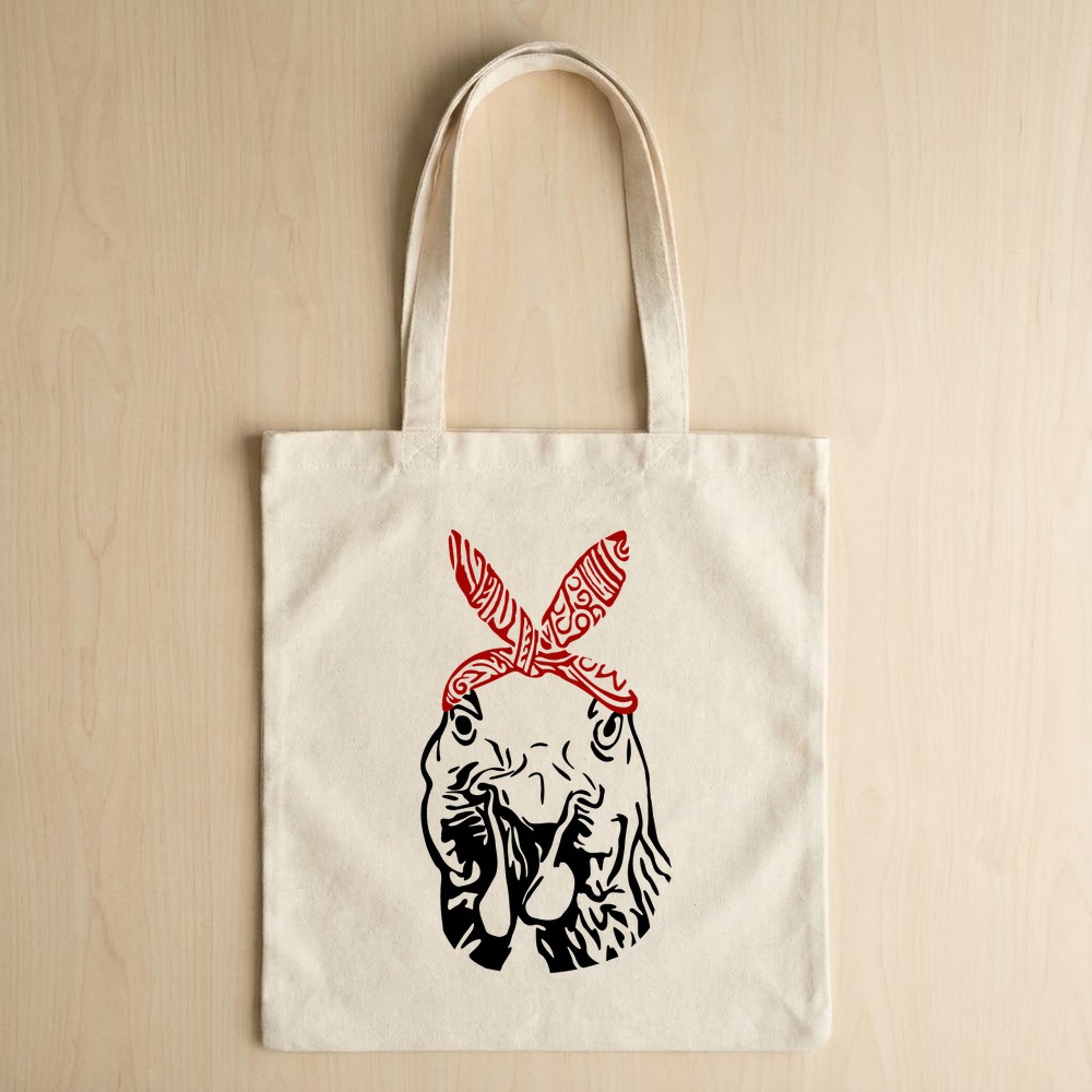 chicken bandana svg tote bag mockup 1 - Free SVG