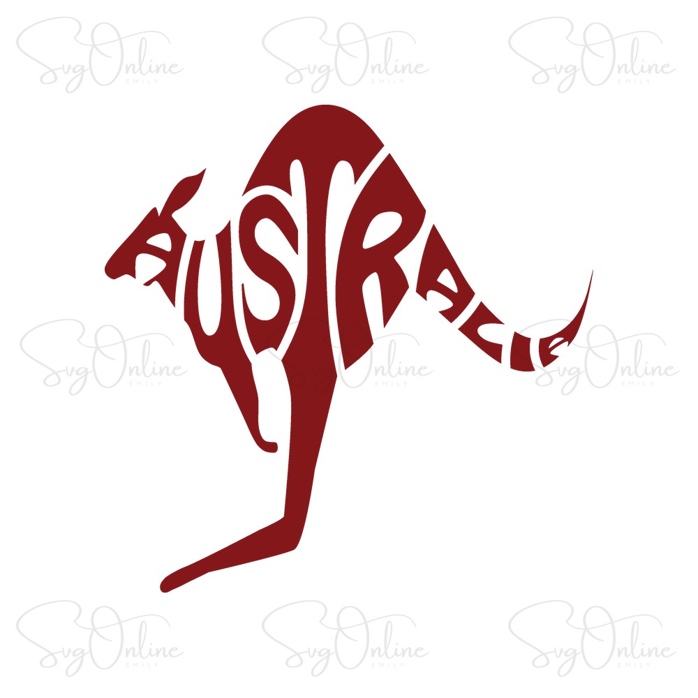 cute kangaroo svg free download australian animal design - Free SVG