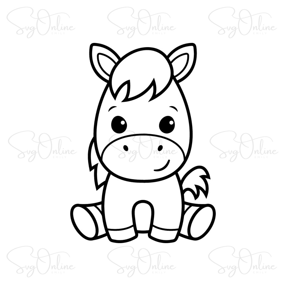 cute pony svg free download kids shirt design - Free SVG