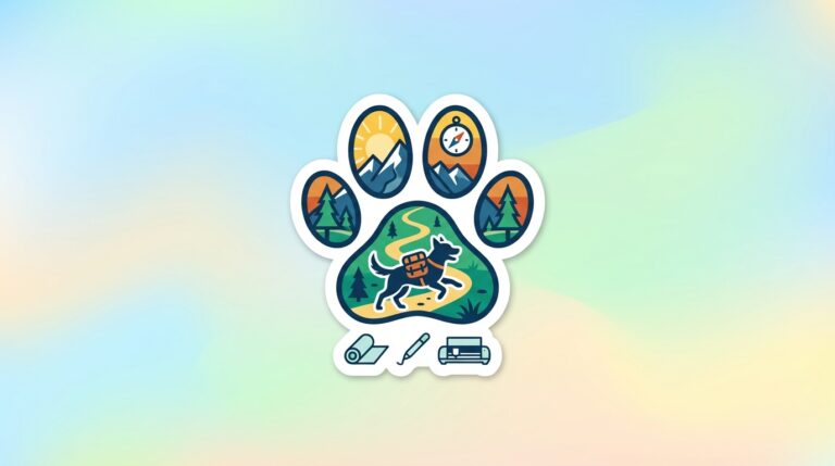 Free Adventure Dog Paw Print SVG – Premium Cut File for Cricut & Silhouette (Commercial Use)