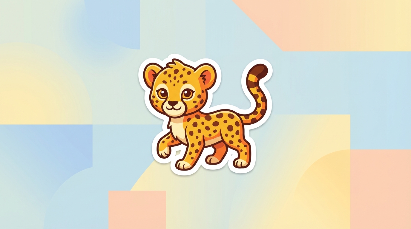 free baby cheetah svg adorable safari cut file for cricut commercial use hero banner - Free SVG
