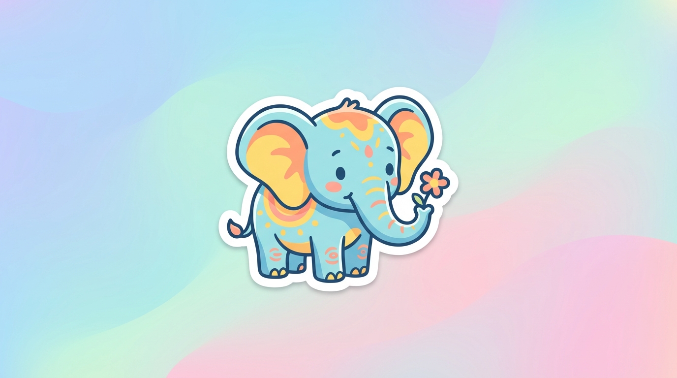 free baby elephant svg adorable cut file for cricut silhouette commercial use hero banner 2 - Free SVG