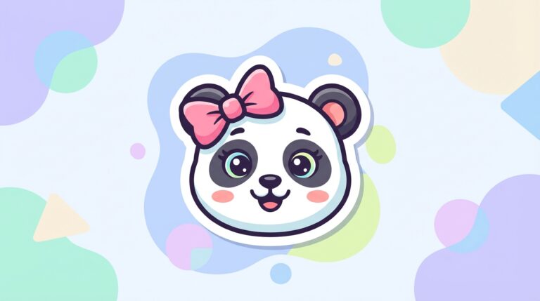 Free Baby Panda SVG – Adorable Girl Panda with Bow Cut File for Cricut & Silhouette (Commercial Use)