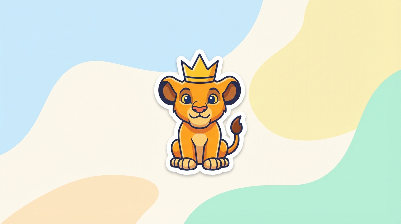 free baby simba svg lion king crown design for cricut silhouette hero banner - Free SVG