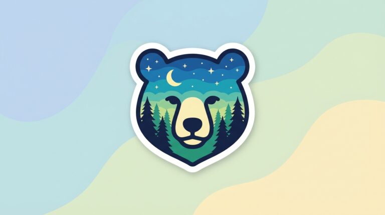 Free Bear SVG – Forest Scene Design for Cricut & Silhouette (Commercial Use)