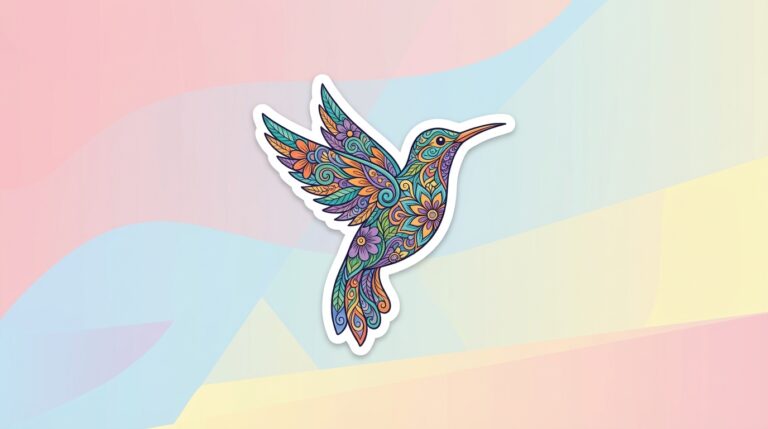 Free Bird Mandala SVG – Intricate Floral Hummingbird Design for Cricut & Silhouette (Commercial Use)
