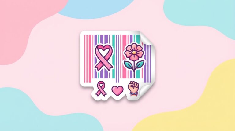 Free Breast Cancer Awareness Barcode SVG – Survivor Design for Cricut & Silhouette