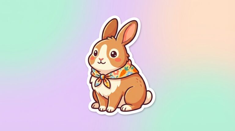 Free Bunny Bandana SVG – Adorable Cut File for Cricut & Silhouette