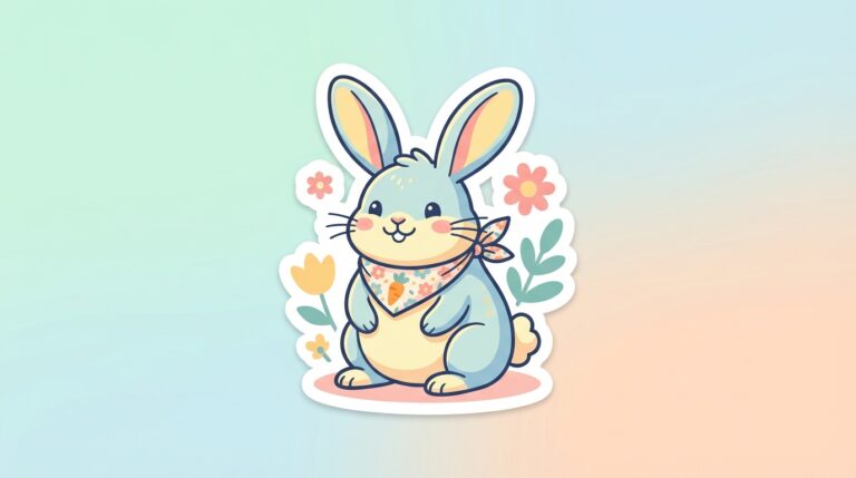 Free Bunny Bandana SVG – Adorable Easter Cut File for Cricut & Silhouette (Commercial Use)