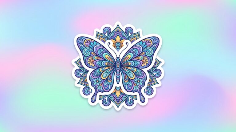 Free Butterfly Mandala SVG – Zentangle Design for Cricut & Silhouette (Commercial Use)