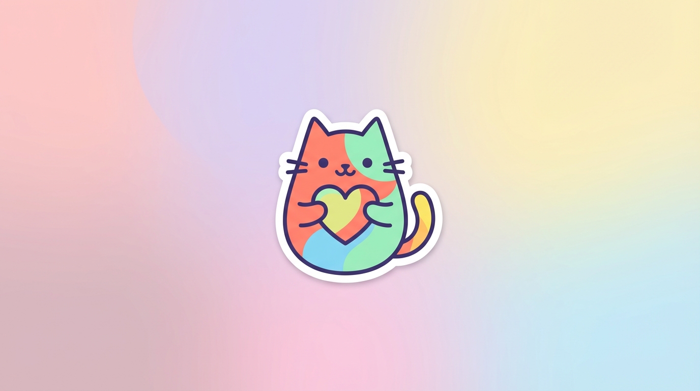 free cat with heart svg adorable design for cricut silhouette commercial use hero banner - Free SVG