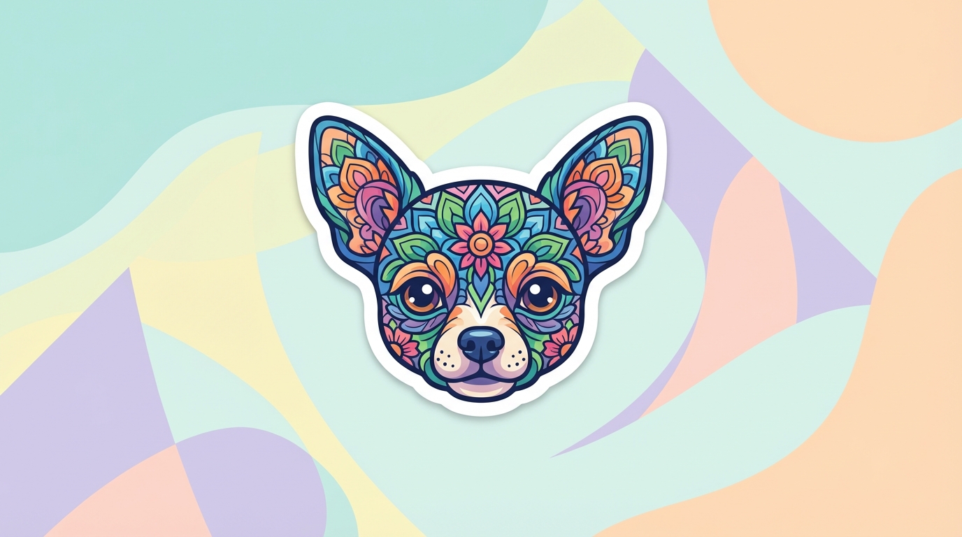 free chihuahua mandala svg zen floral design for cricut silhouette hero banner - Free SVG