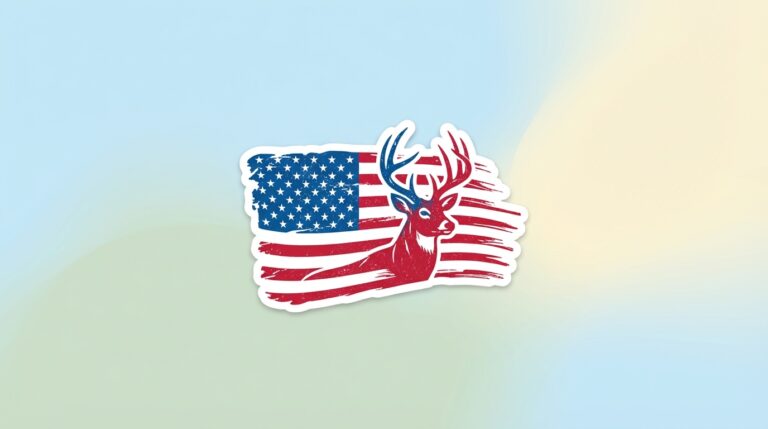 Free Deer Hunting Flag SVG – Patriotic Design for Cricut & Silhouette