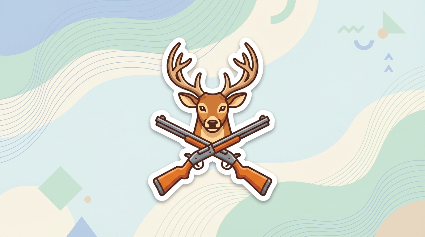 free deer hunting svg buck rifle design for cricut commercial use hero banner - Free SVG