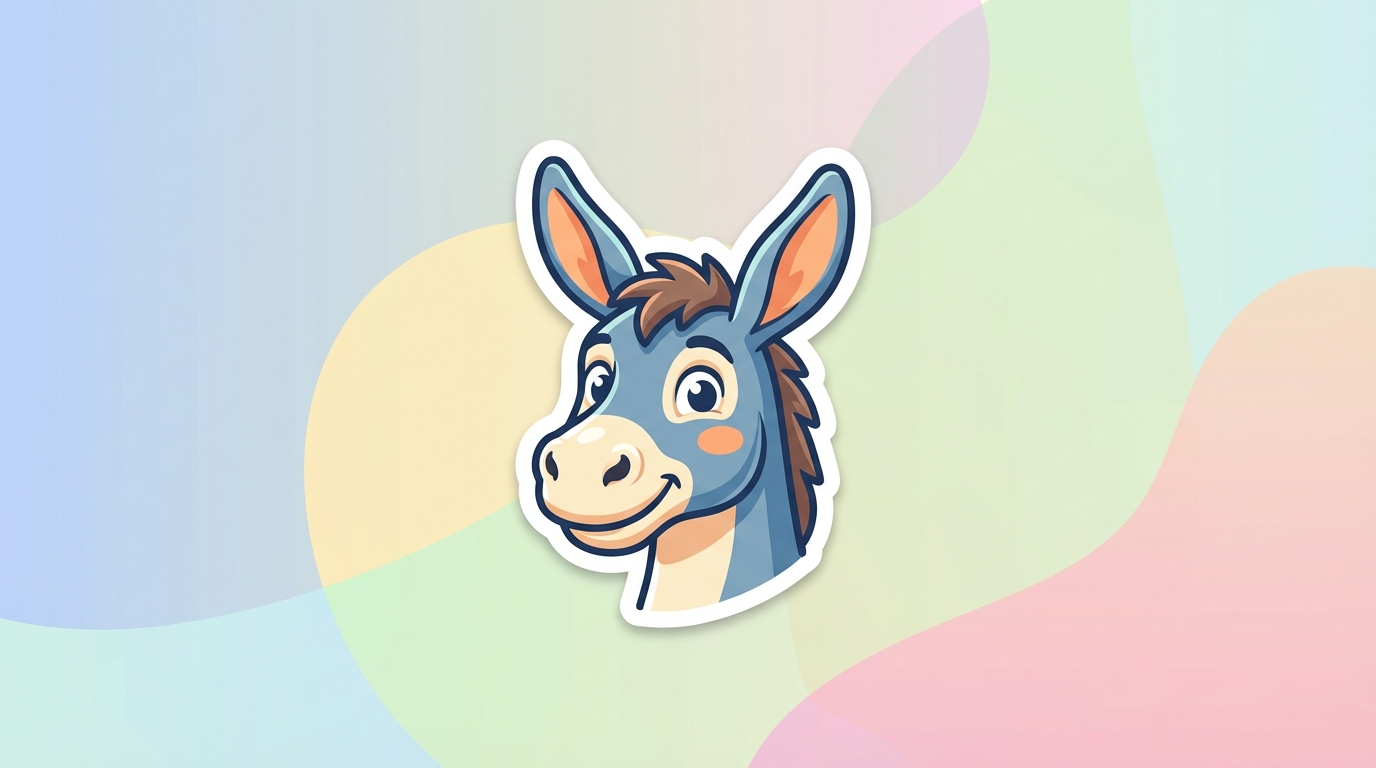 free donkey svg smiling donkey head cut file for cricut silhouette commercial use hero banner - Free SVG
