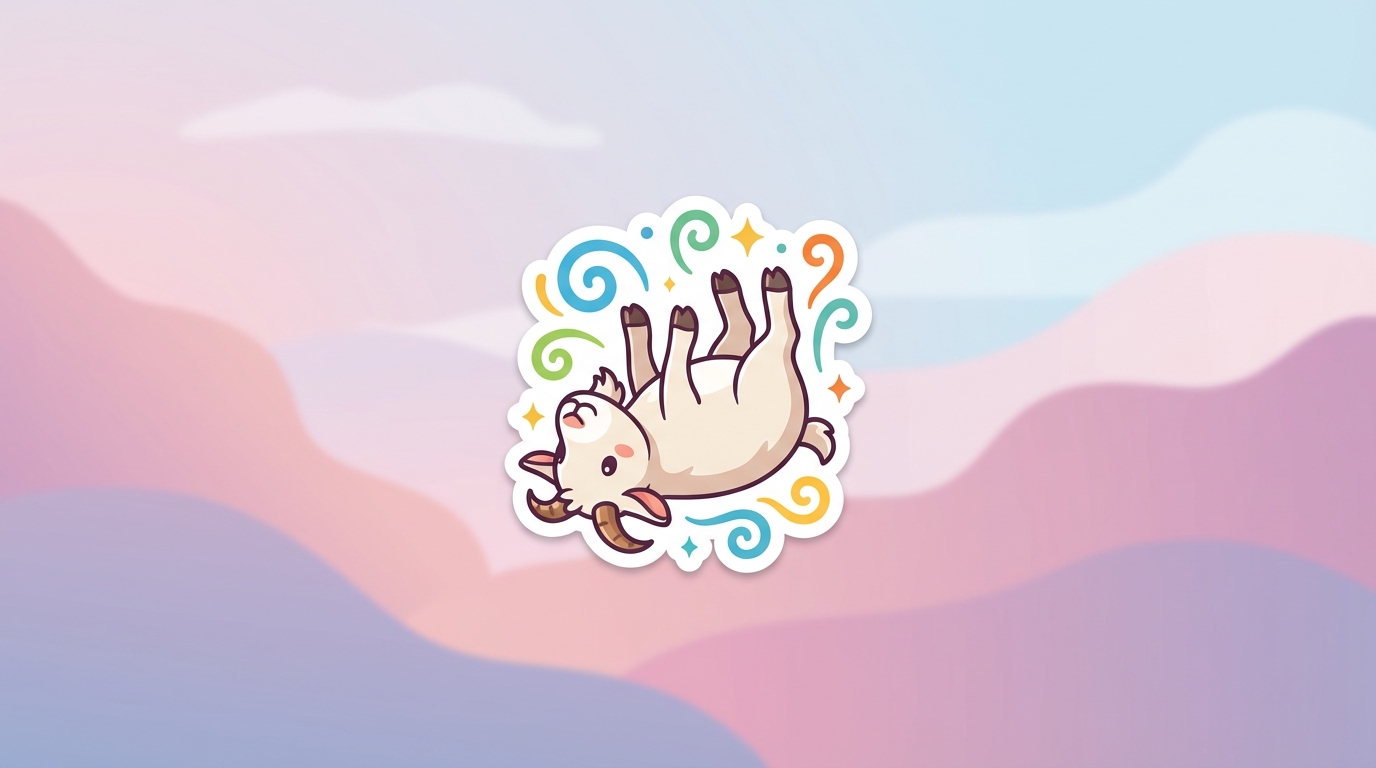 free fainting goat svg funny design for cricut silhouette hero banner - Free SVG