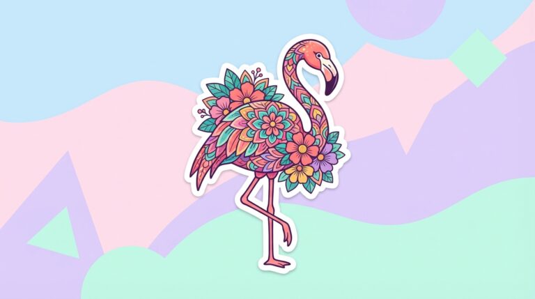 Free Flamingo SVG – Floral Mandala Design for Cricut & Silhouette