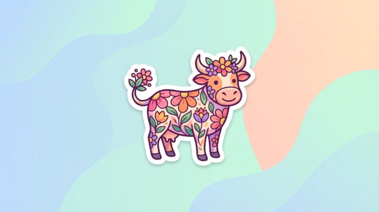 Free Floral Cow SVG – Cute Farm Design for Cricut & Silhouette