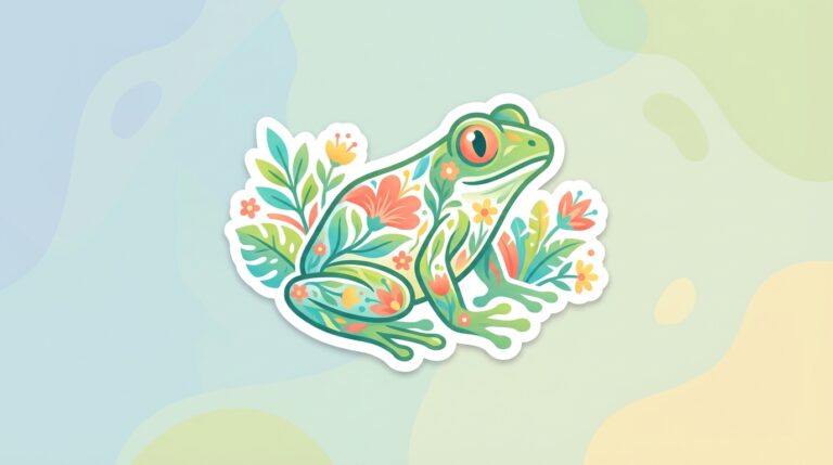 Free Floral Frog SVG – Tropical Tree Frog Design for Cricut & Silhouette
