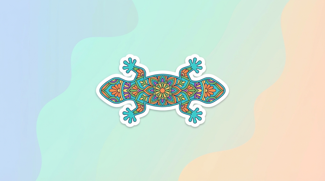 free floral lizard svg mandala design for cricut silhouette hero banner - Free SVG