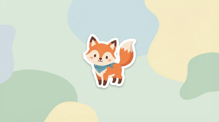 Free Fox SVG – Cute Baby Fox with Bandana for Cricut & Silhouette