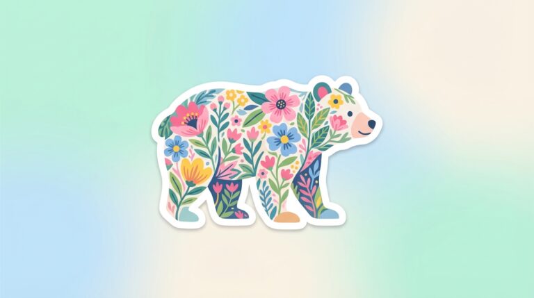 Free Gigi Bear SVG – Floral Grandmother Cut File for Cricut & Silhouette