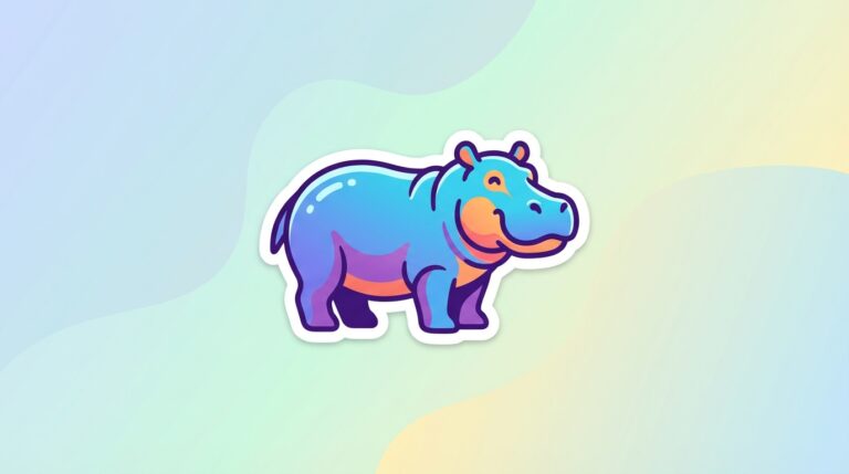 Free Hippo SVG – Safari Animal Design for Cricut & Silhouette