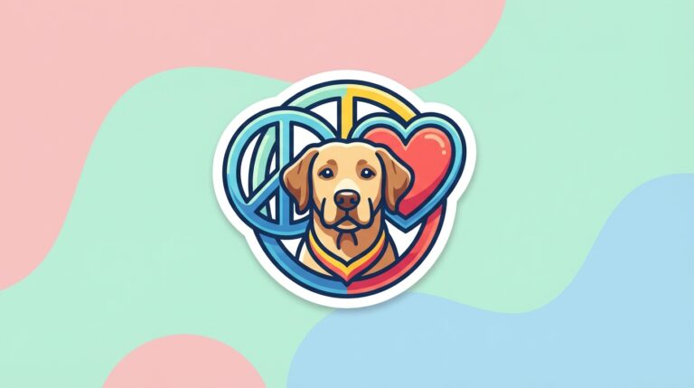 Free Labrador SVG – Peace Love Dog Design for Cricut & Silhouette
