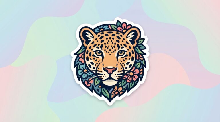 Free Leopard Tattoo SVG – Floral Animal Print for Cricut & Silhouette