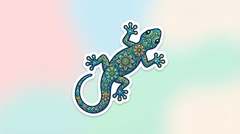 Free Lizard Mandala SVG – Intricate Gecko Design for Cricut & Silhouette (Commercial Use)