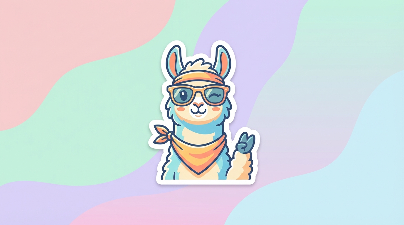 free llama svg funny design for cricut silhouette commercial use hero banner - Free SVG