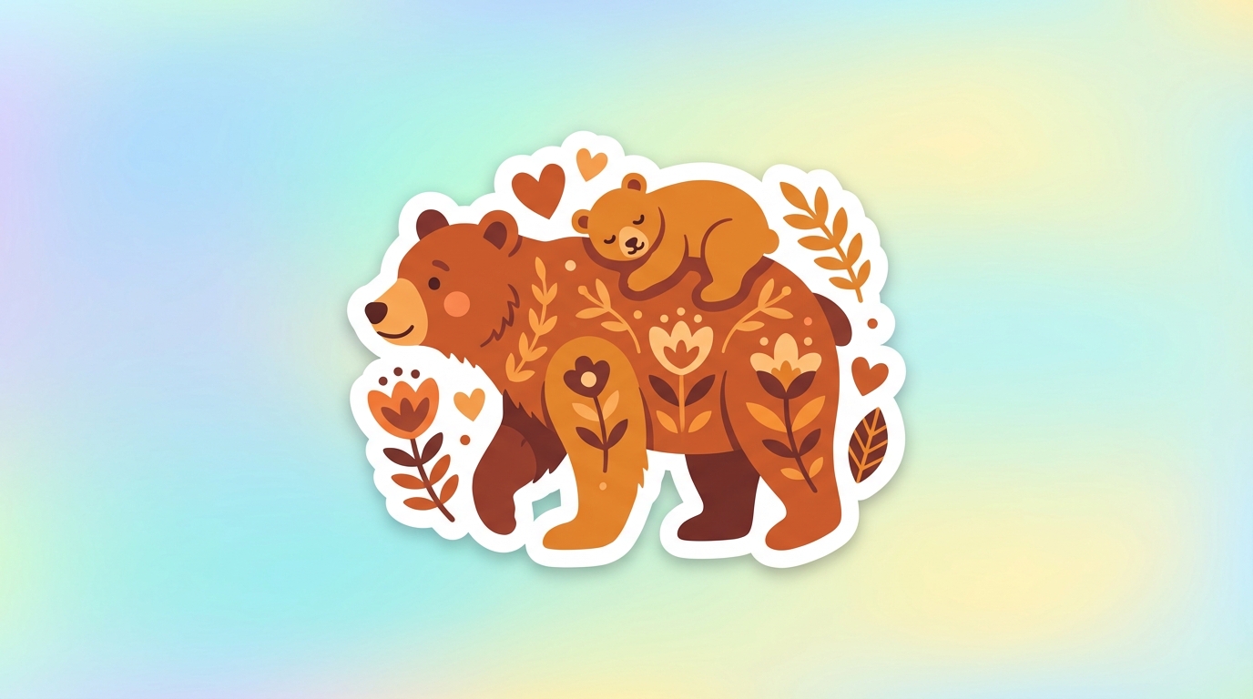 free mama bear svg mothers day cut file for cricut silhouette hero banner - Free SVG