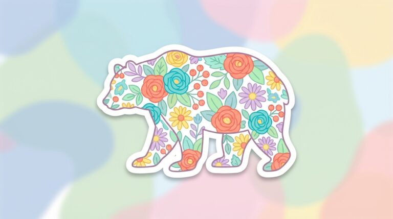 Free Nana Bear SVG – Floral Design for Cricut & Silhouette