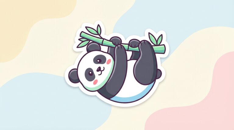 Free Panda SVG – Adorable Hanging Panda Cut File for Cricut & Silhouette (Commercial Use)