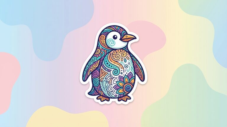 Free Penguin Mandala SVG – Zentangle Design for Cricut & Silhouette