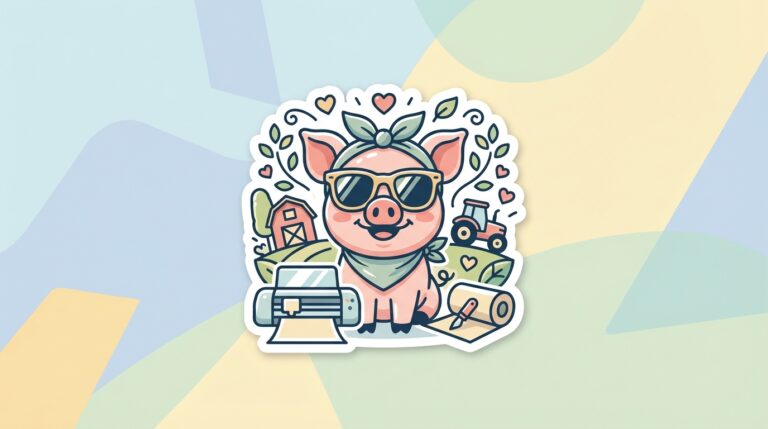 Free Pig SVG – Getting Piggy With It Design for Cricut & Silhouette