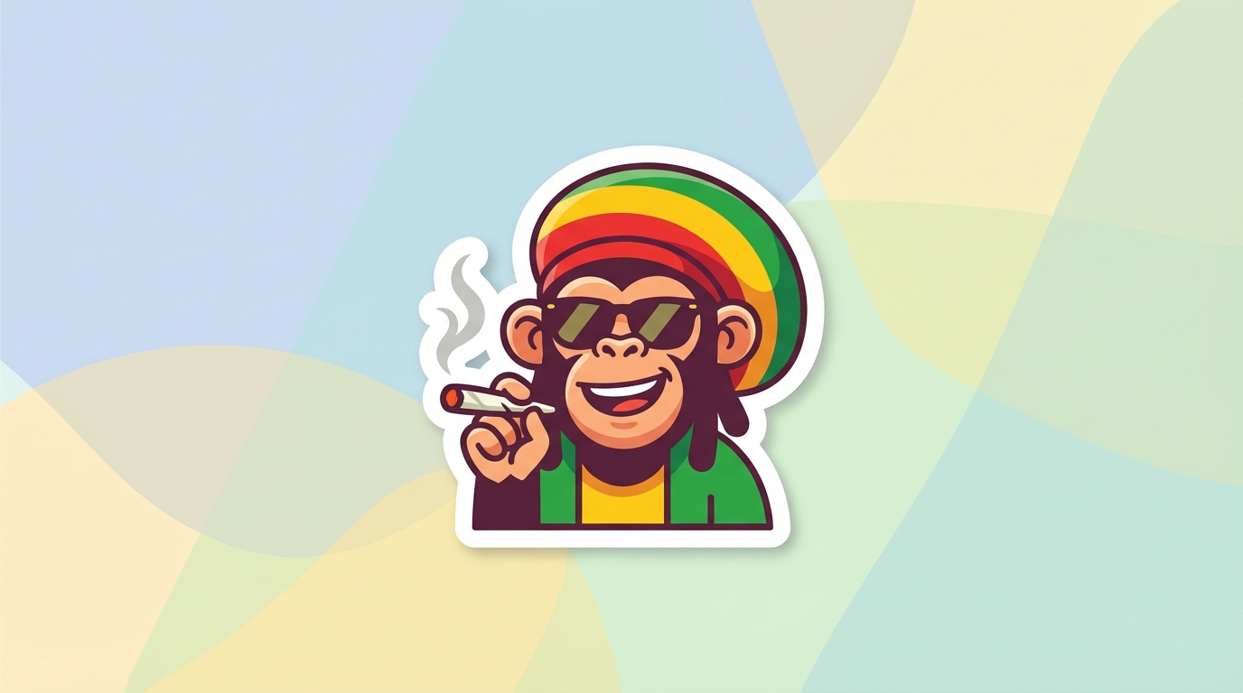 free rasta monkey svg smoking cannabis design for cricut silhouette hero banner - Free SVG