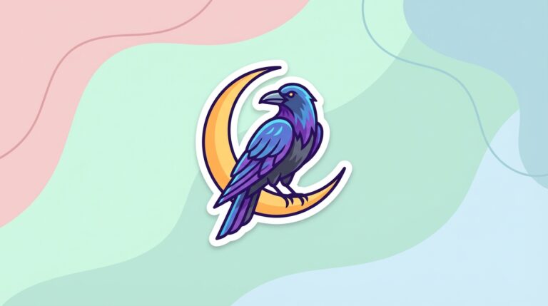 Free Raven SVG – Gothic Moon Design for Cricut & Silhouette (Commercial Use)