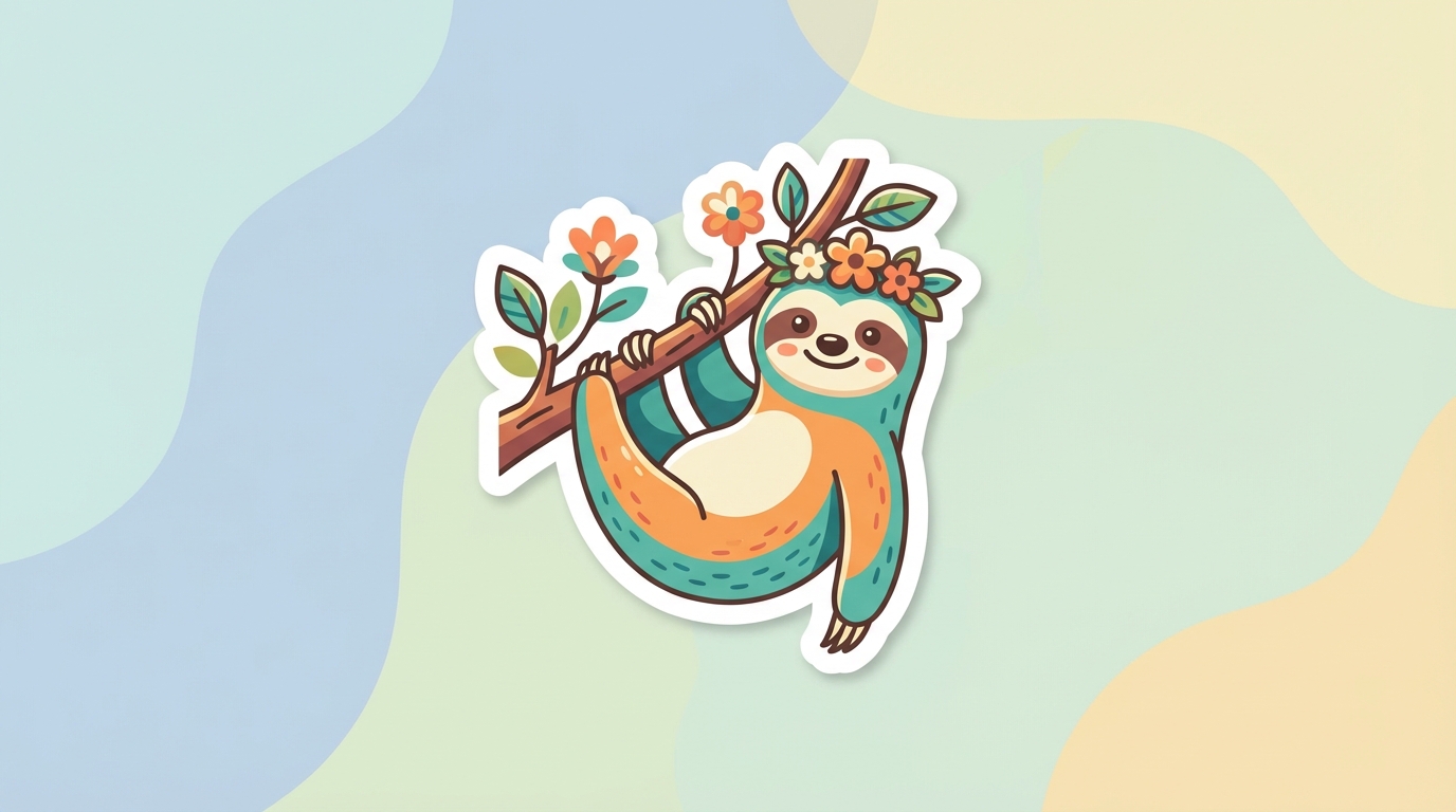 free sloth svg cute slow down sign design for cricut silhouette hero banner - Free SVG