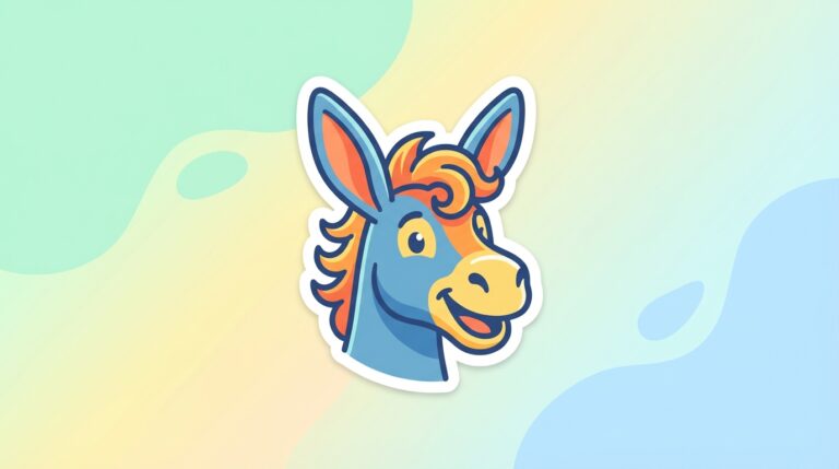 Free Smiling Donkey SVG – Funny Farm Animal Cut File for Cricut & Silhouette