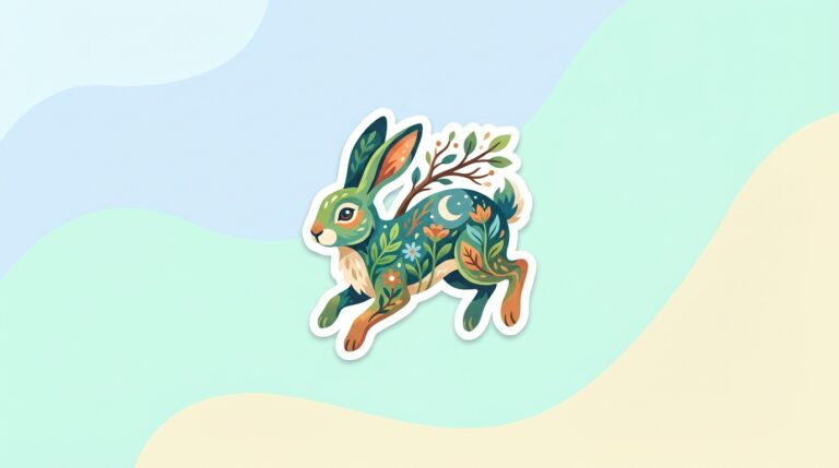 Free Wild Spirit Rabbit SVG – Forest Bunny Design for Cricut & Silhouette