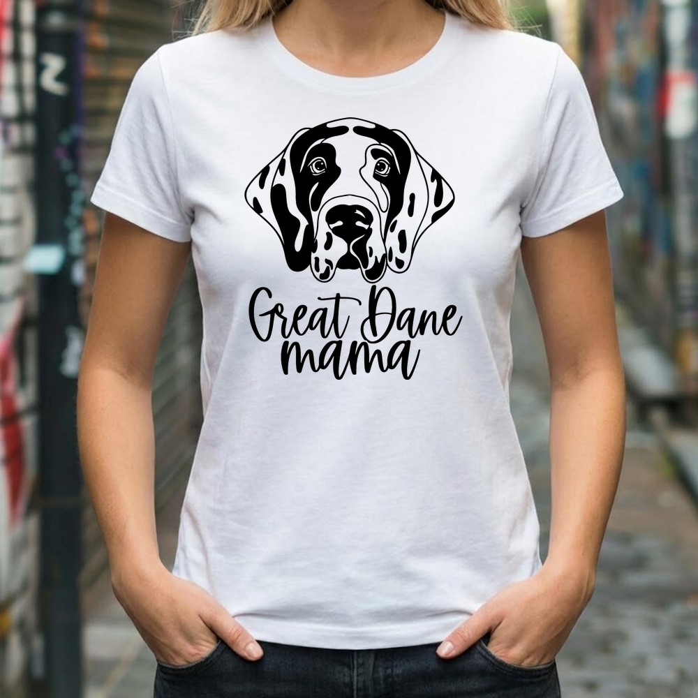 great dane mama svg tshirt mockup - Free SVG