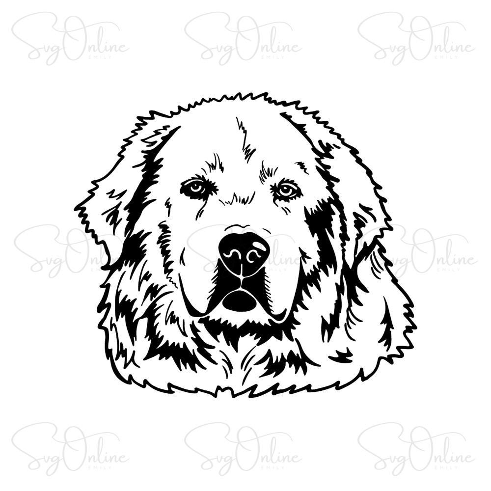 great pyrenees dog breed svg free download - Free SVG
