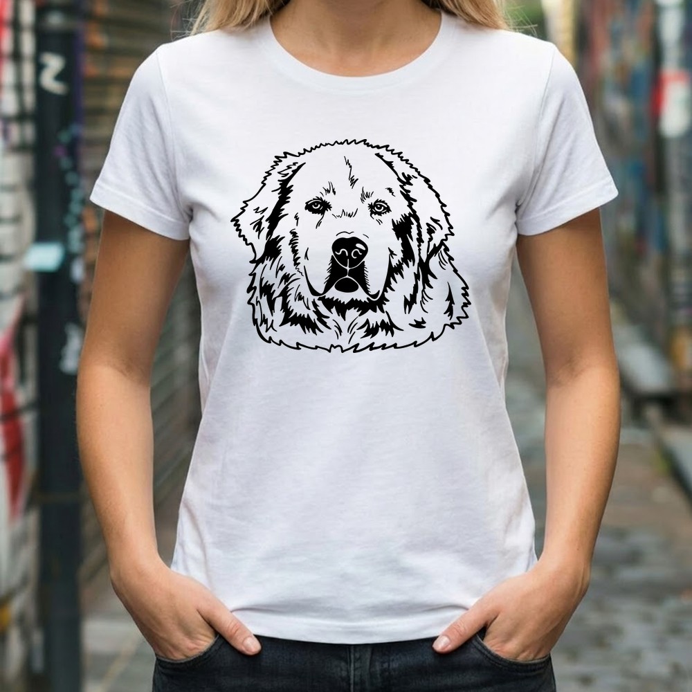 great pyrenees svg tshirt mockup design - Free SVG