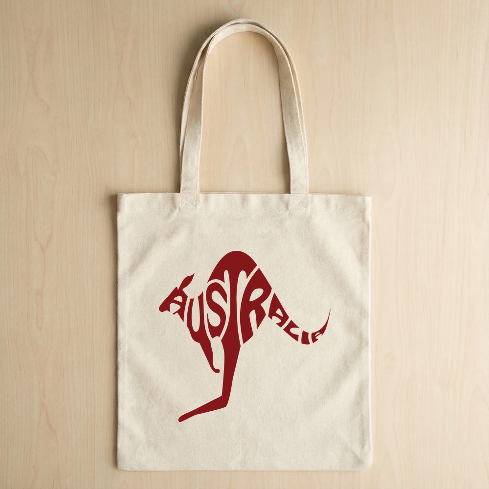kangaroo svg tote bag mockup free australia animal design - Free SVG
