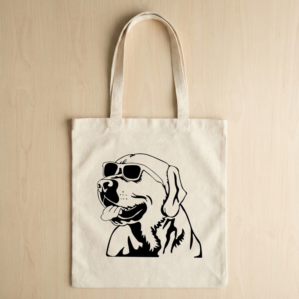labrador retriever svg tote bag mockup - Free SVG