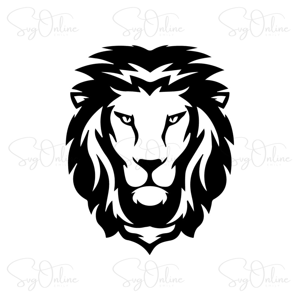 lion head svg free download design - Free SVG